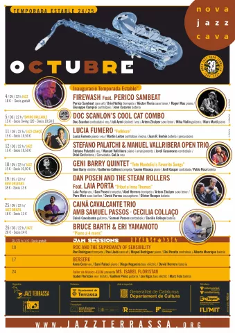 Programa Octubre 24 Nova Jazz Cava